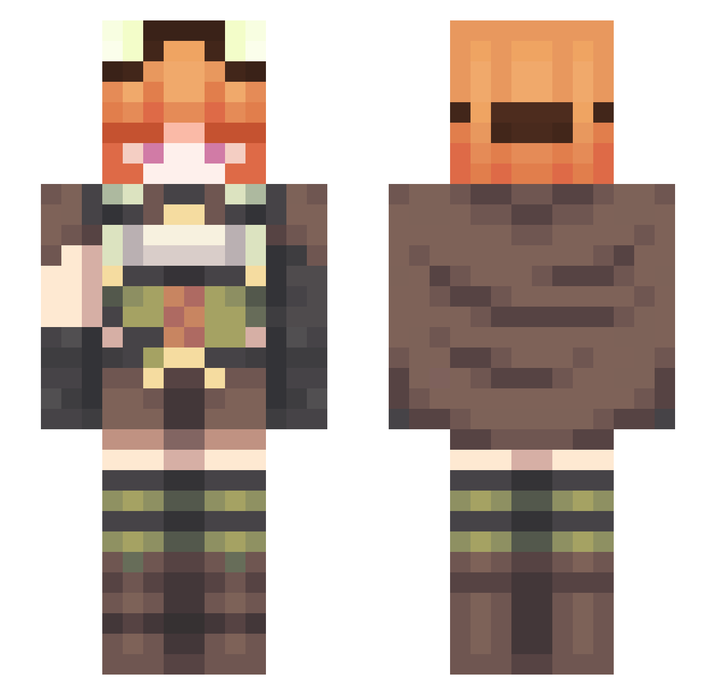 Lorein_ Minecraft skin, front and back view