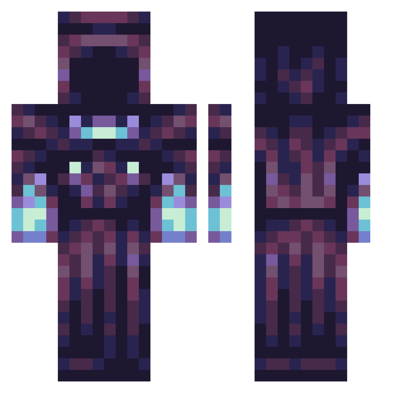 El_Todger Minecraft skin, front and back view