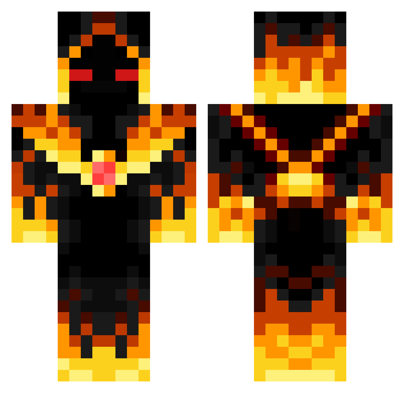 56descriptive428 Minecraft skin, front and back view