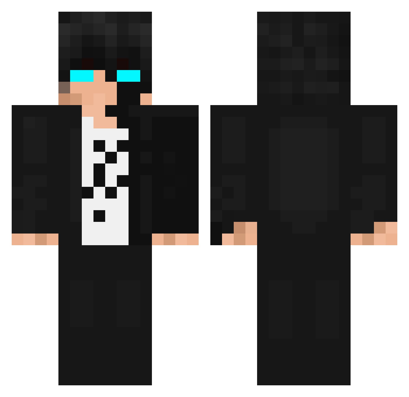 borgees_ Minecraft skin, front and back view