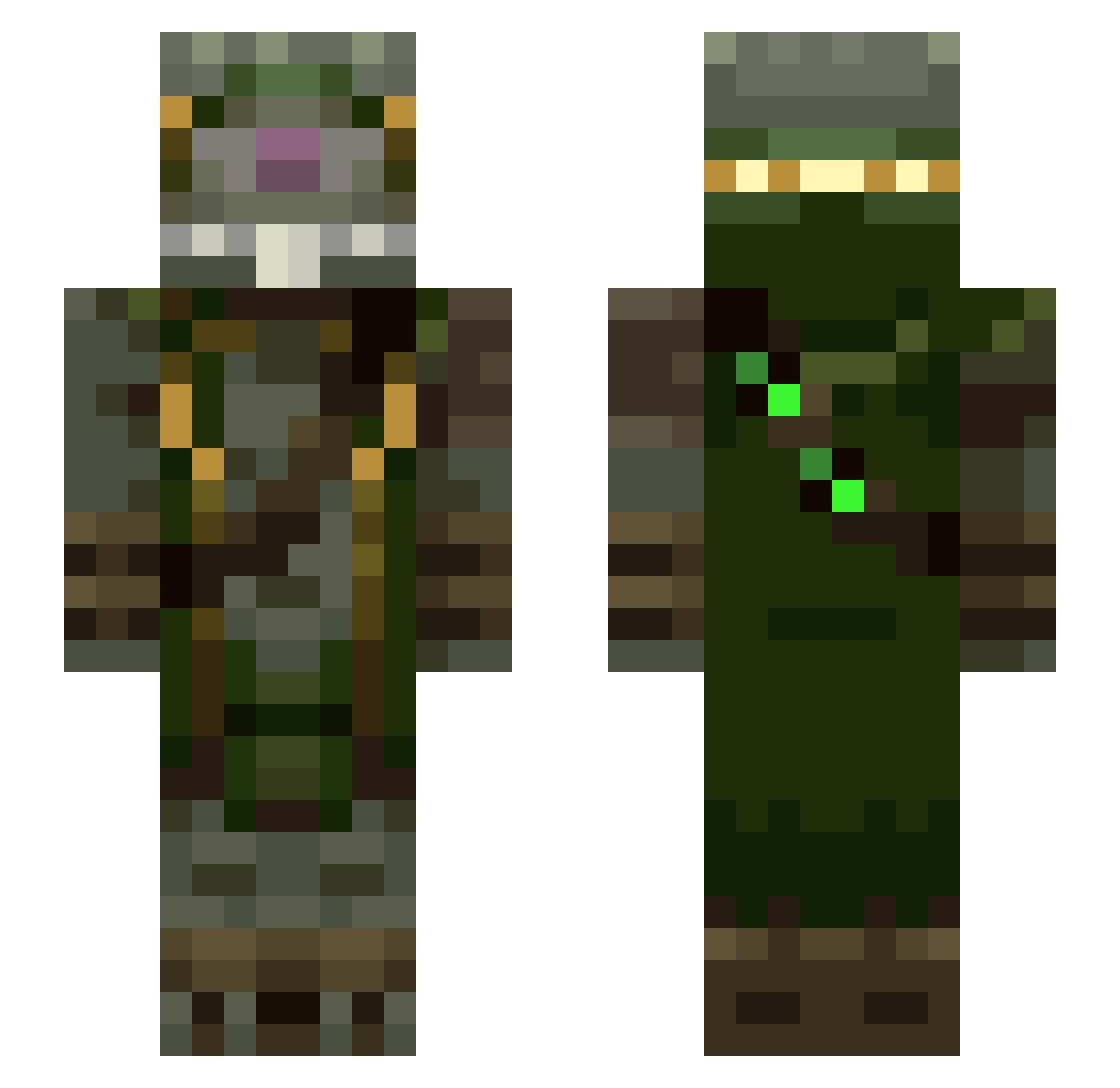 march_14th Minecraft skin, front and back view