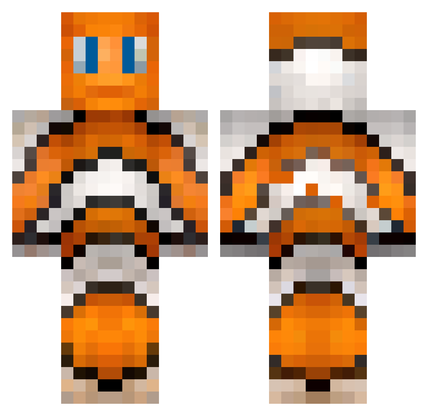 Nejmo_ Minecraft skin, front and back view