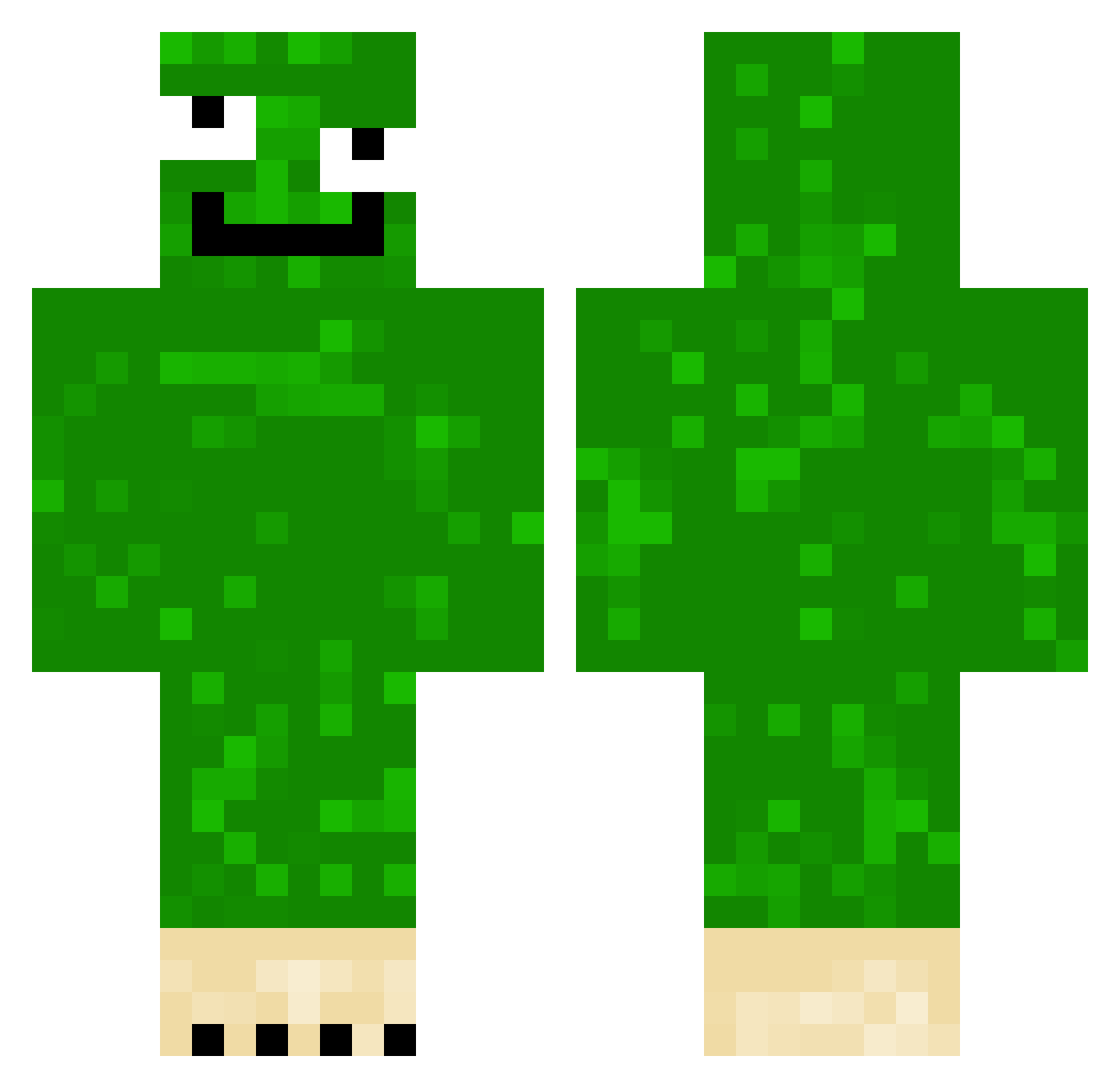 rakrap2 Minecraft skin, front and back view