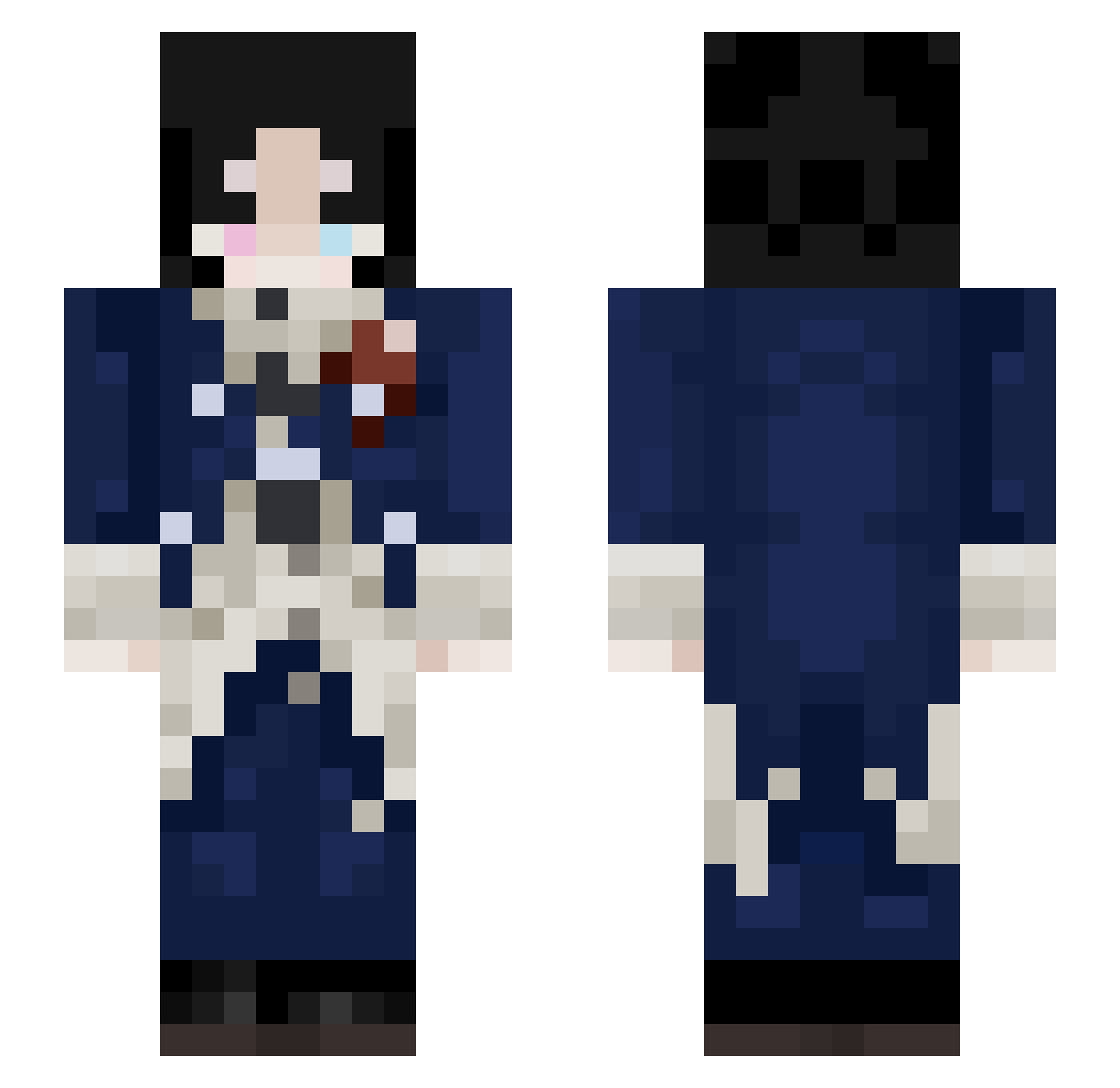 Perees_ Minecraft skin, front and back view