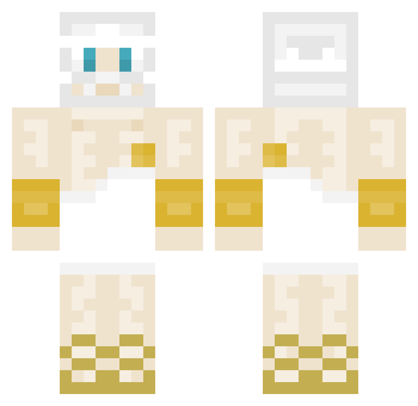555Soare Minecraft skin, front and back view