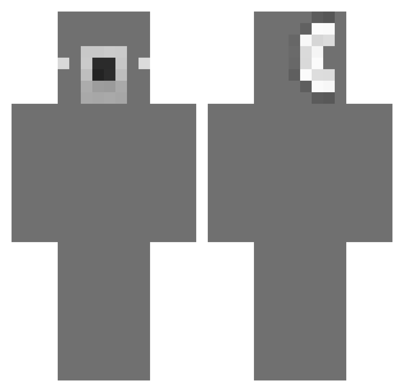 CEOchan Minecraft skin, front and back view