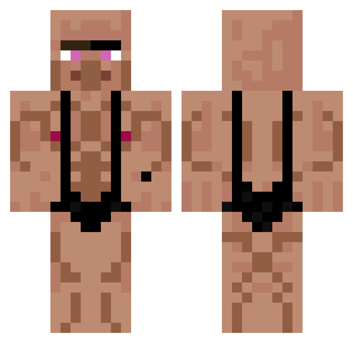 xX4oscarXx Minecraft skin, front and back view