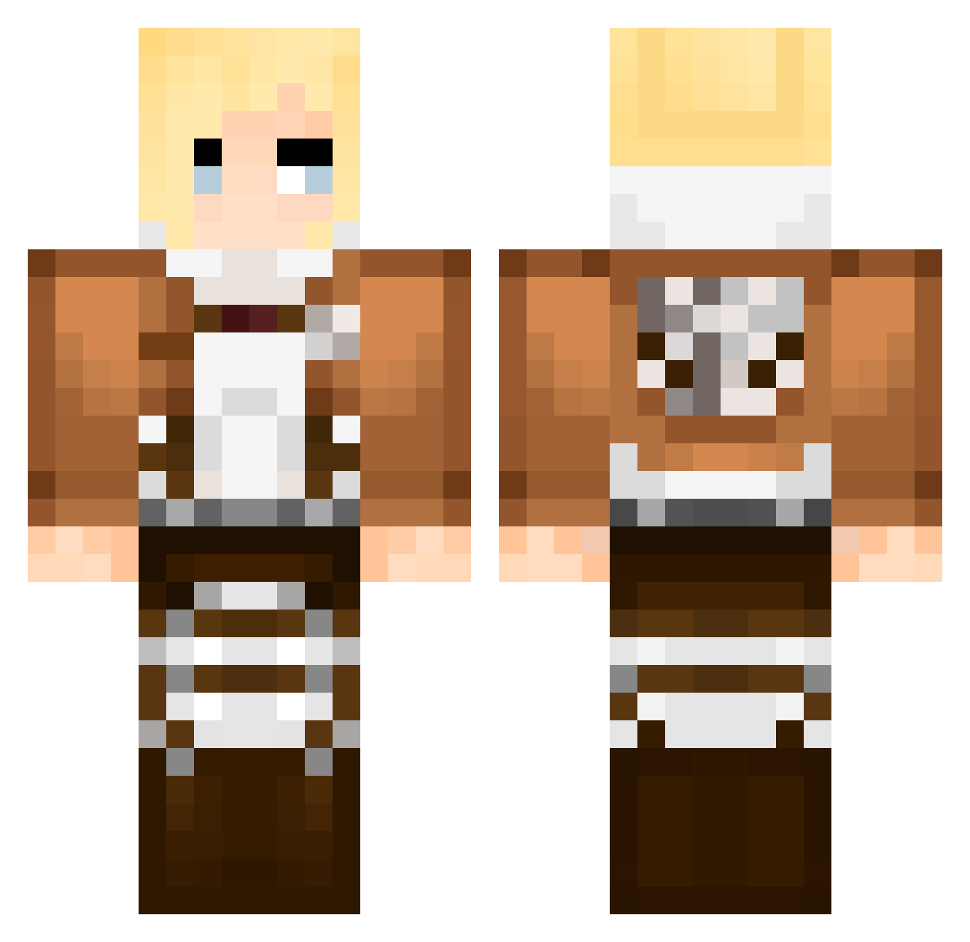Kyle_Huang Minecraft skin, front and back view