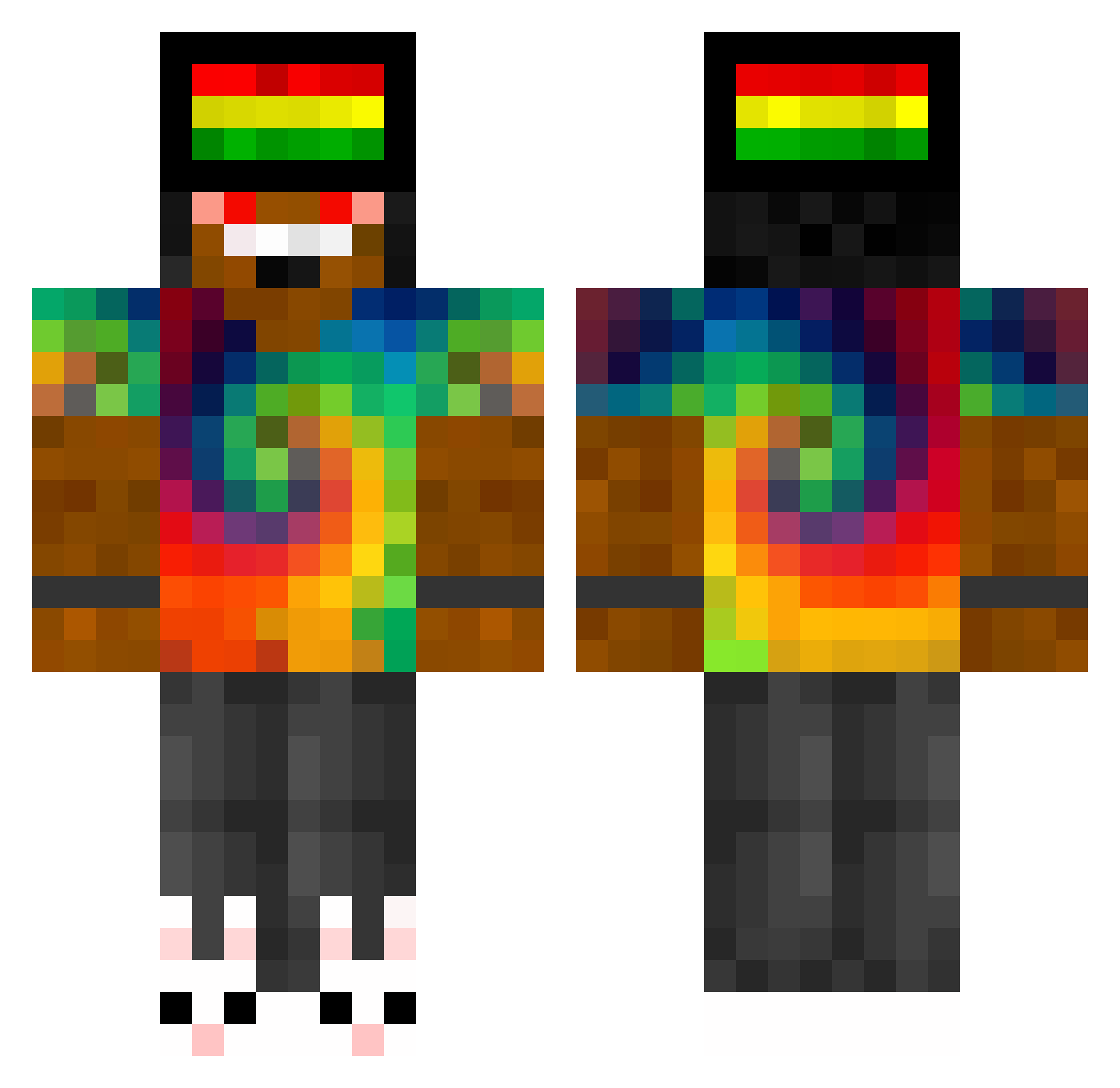 MomoDu93_ Minecraft skin, front and back view