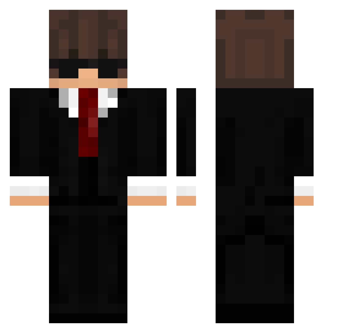 warphorion Minecraft skin, front and back view
