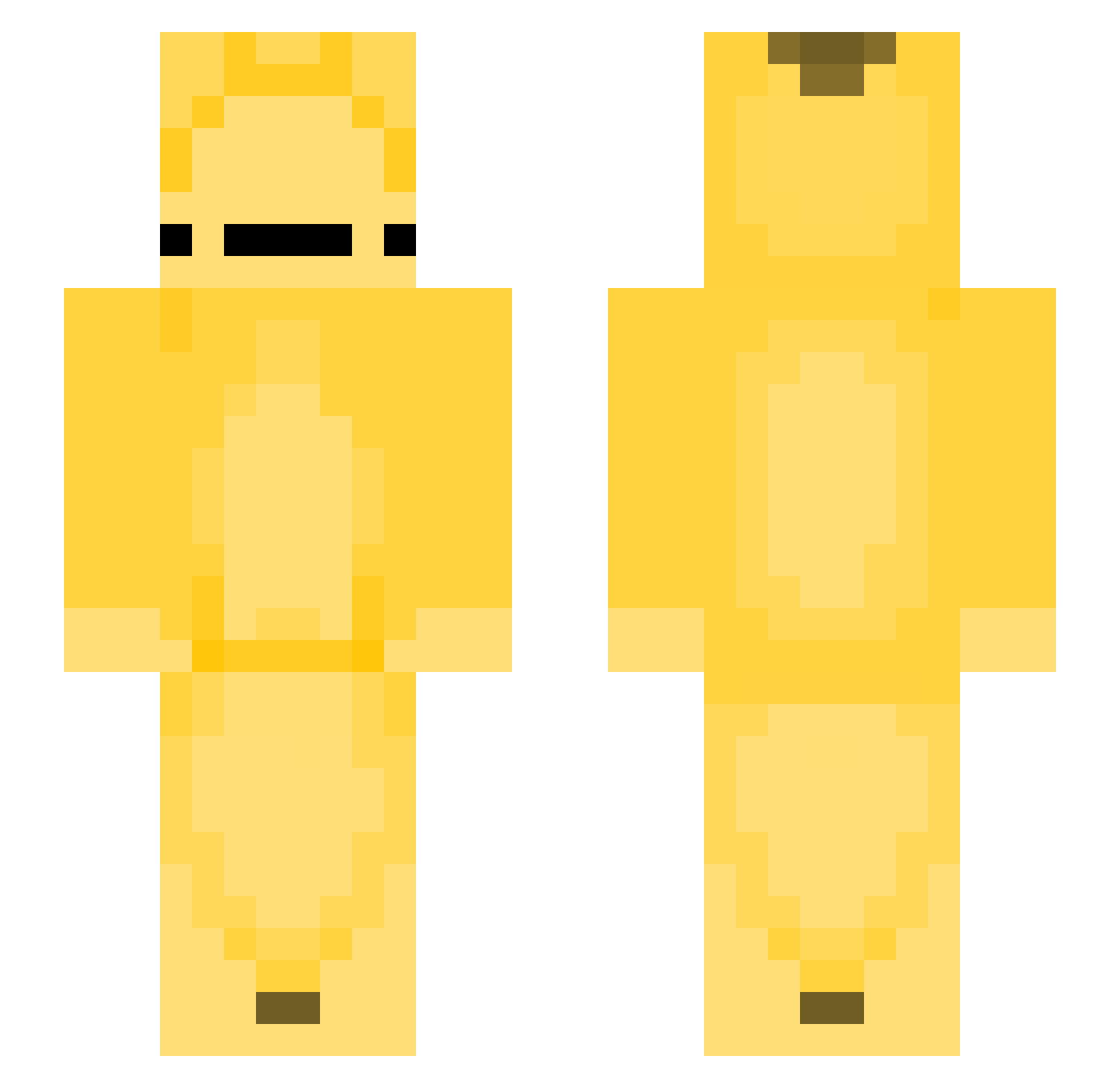Carfuls Minecraft skin, front and back view