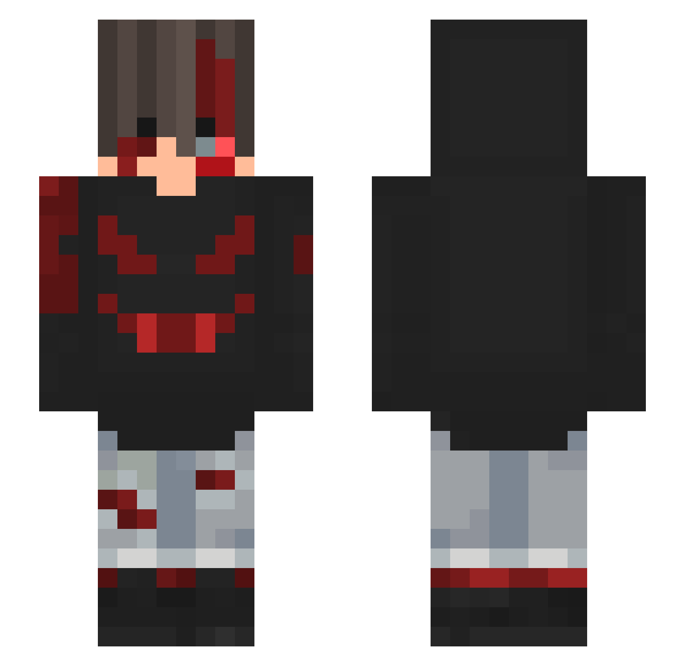 SpuvR_ Minecraft skin, front and back view