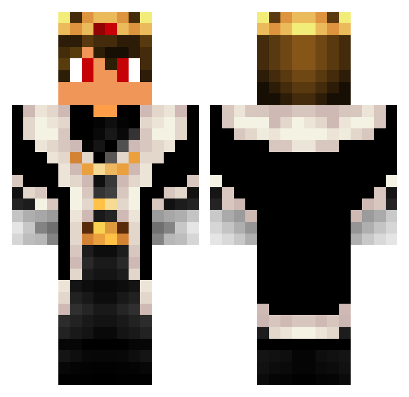 Domesgames0218 Minecraft skin, front and back view