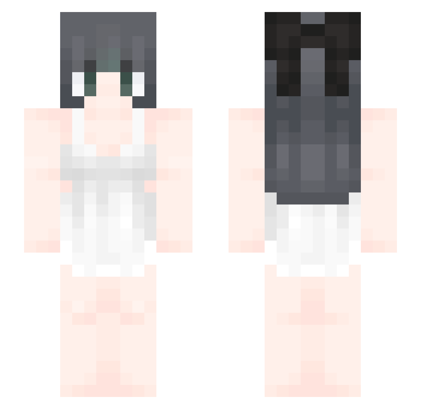 Crucio943 Minecraft skin, front and back view