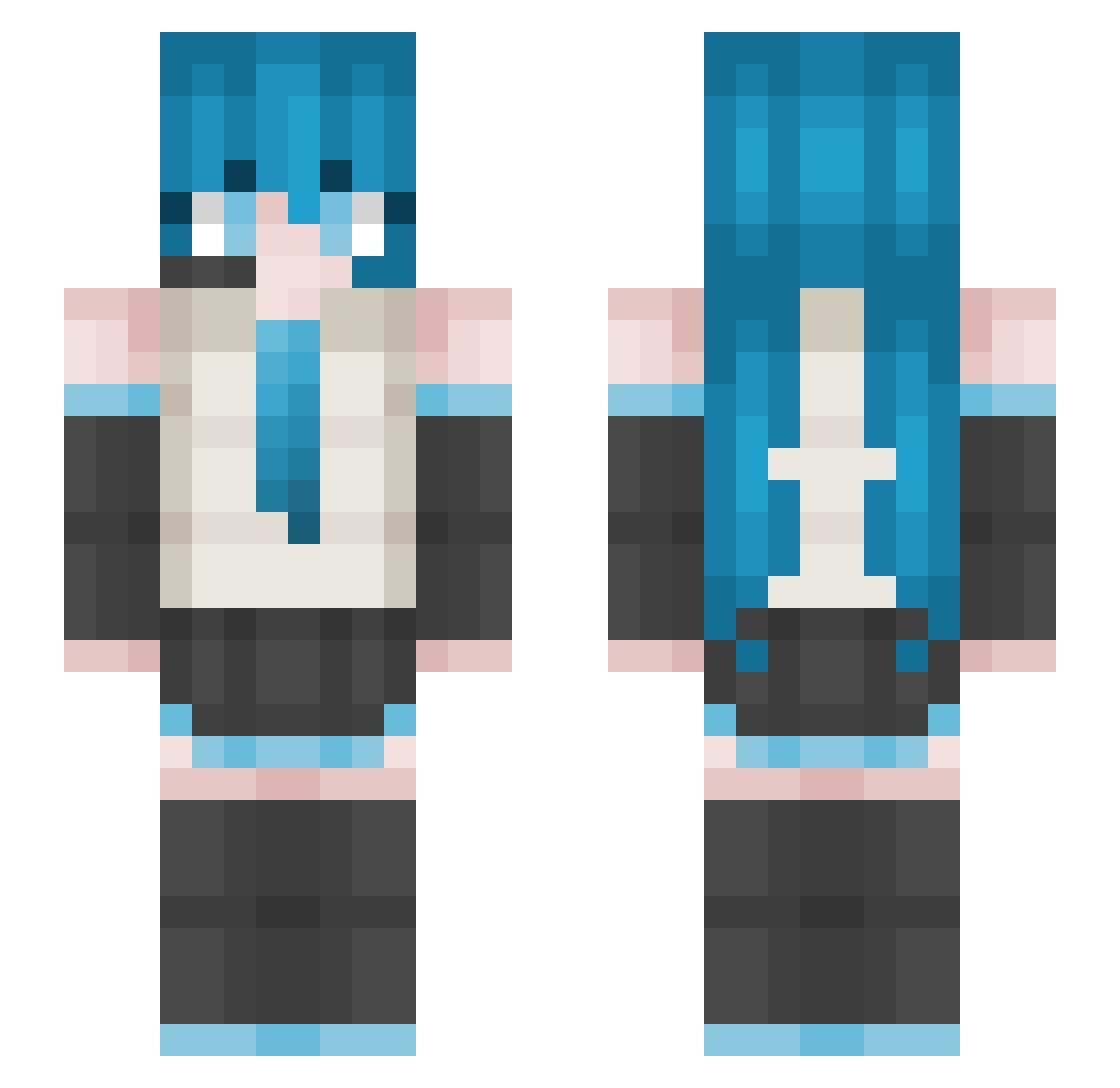 Mr_walrus_73 Minecraft skin, front and back view