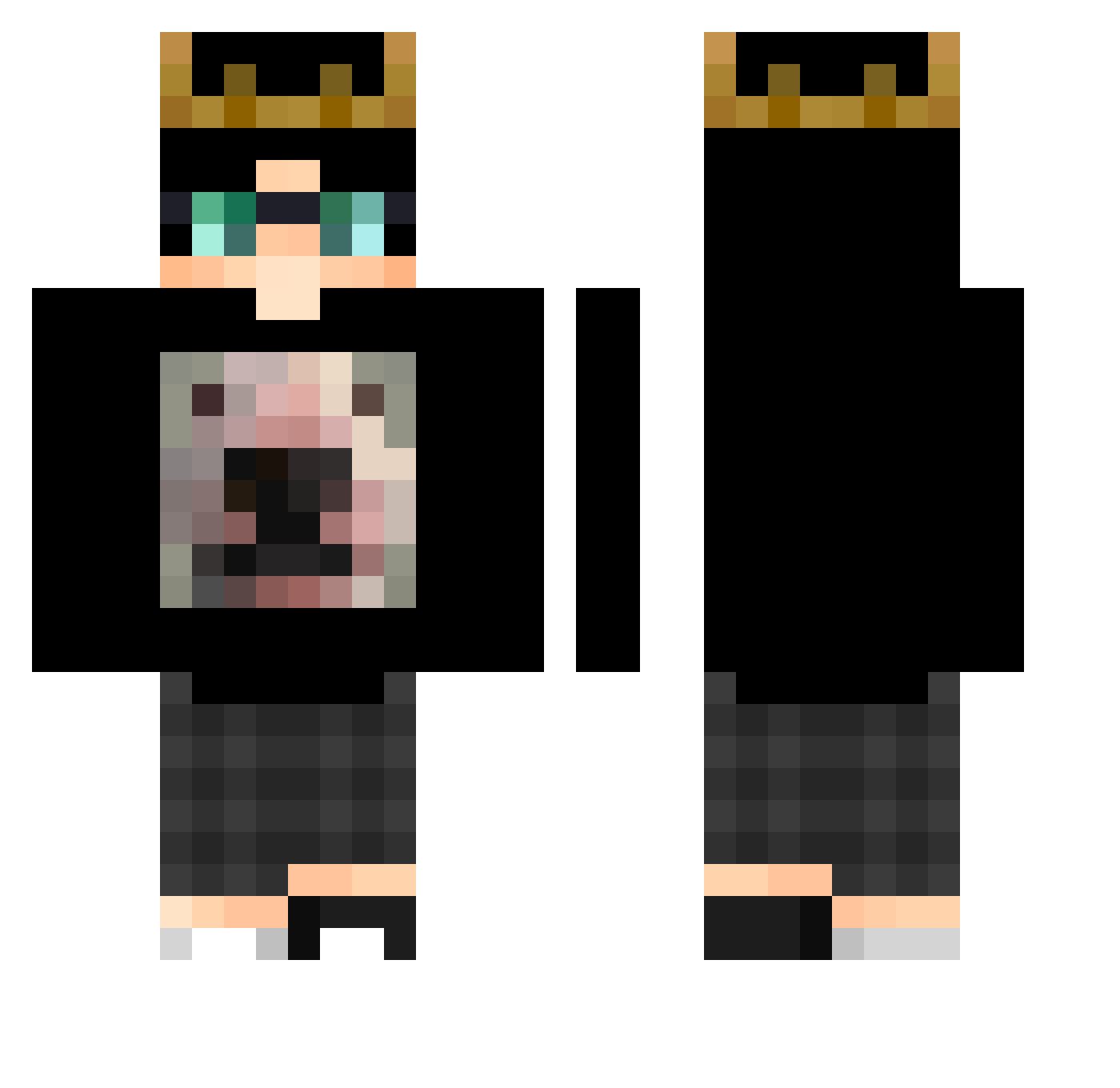 barto1234 Minecraft skin, front and back view
