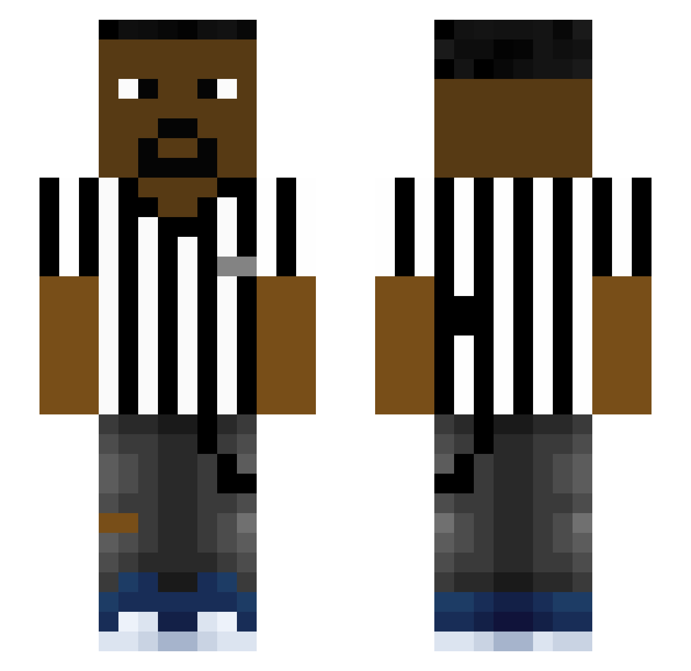 gigglesinohioxd Minecraft skin, front and back view