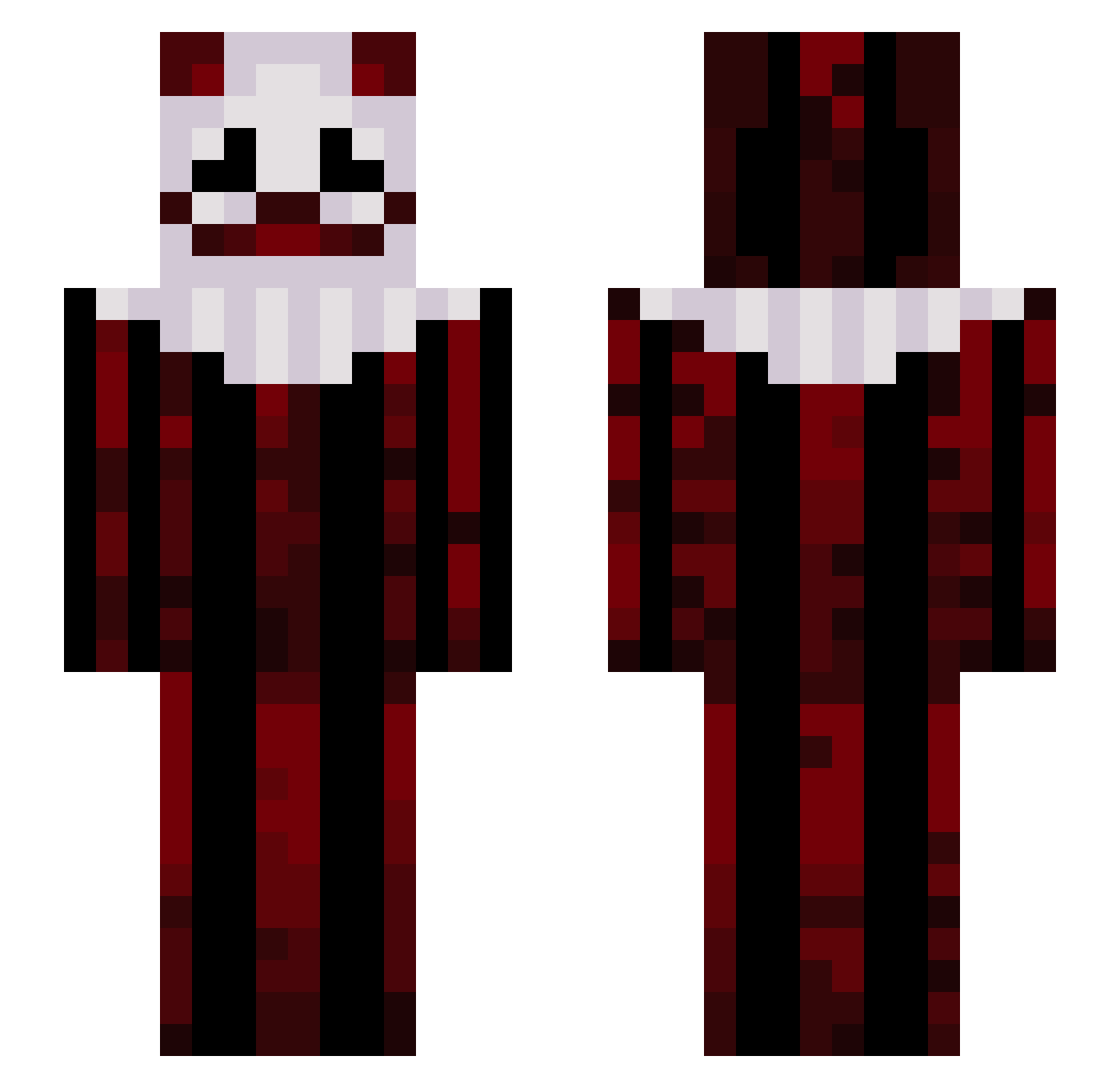 IvanovicMC Minecraft skin, front and back view