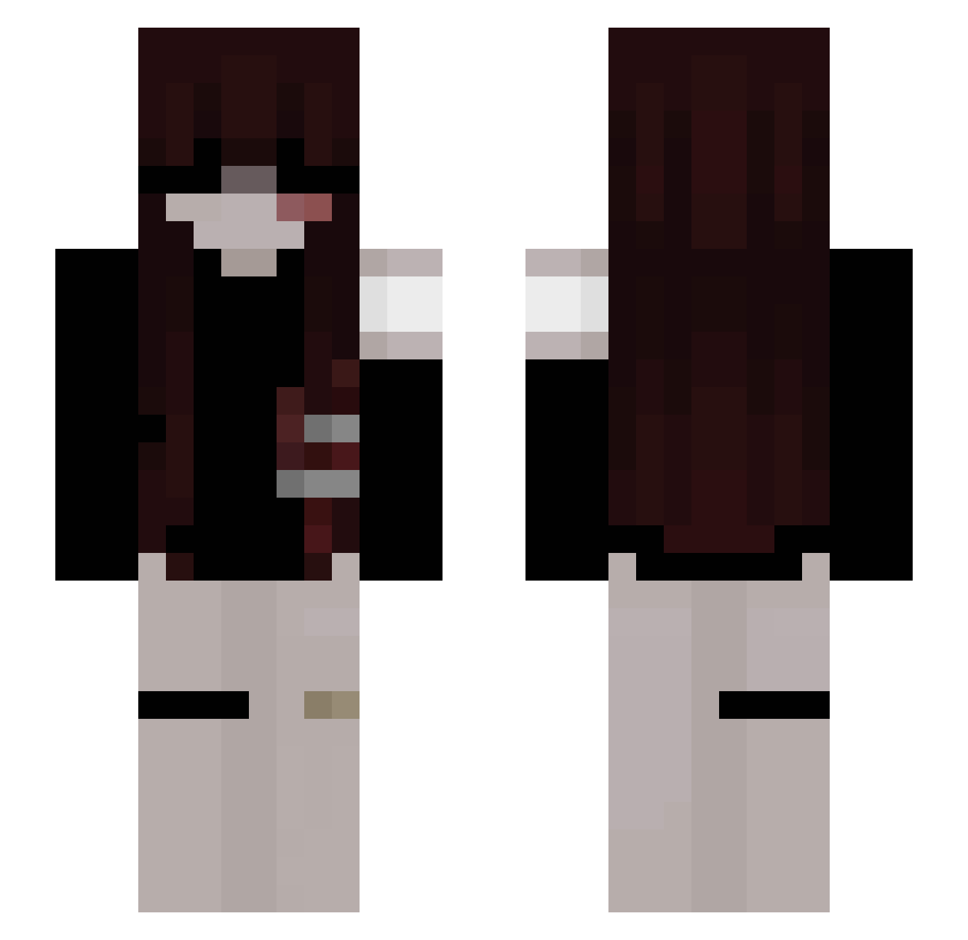 Cr0s5_K1ll3r Minecraft skin, front and back view