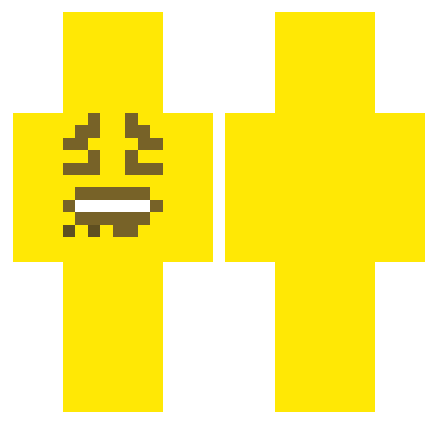 Thebrownguy98 Minecraft skin, front and back view