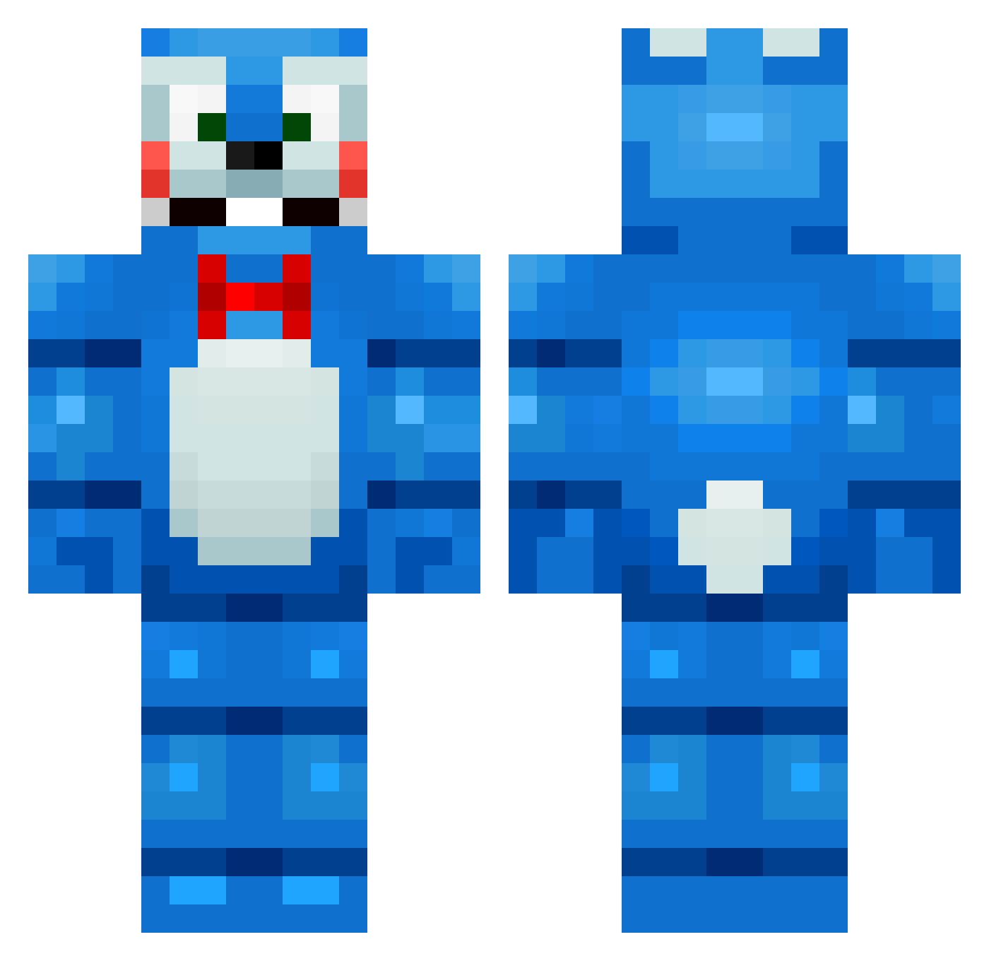 CovesMindPalace Minecraft skin, front and back view