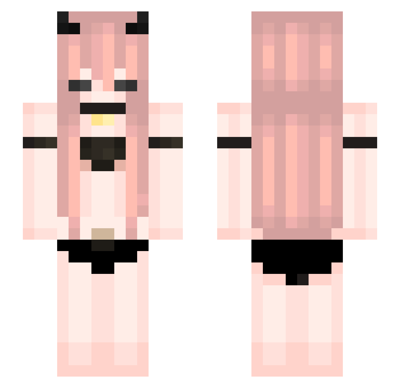 OyamaMahiro98 Minecraft skin, front and back view