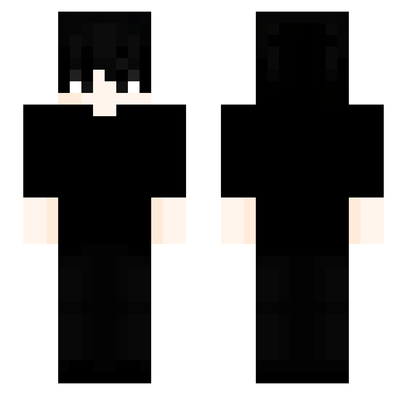skwarraa Minecraft skin, front and back view