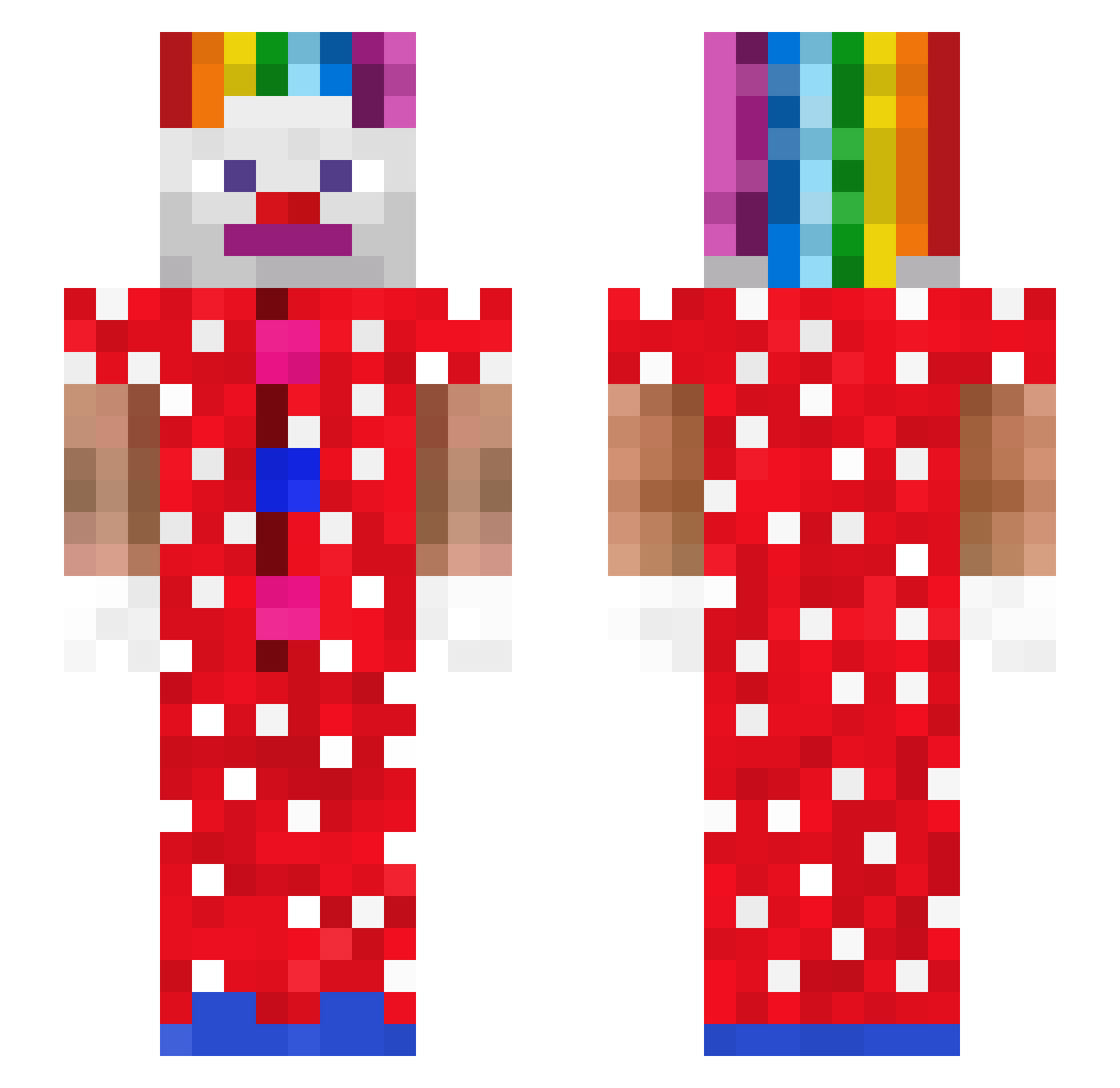 Nikke12346 Minecraft skin, front and back view