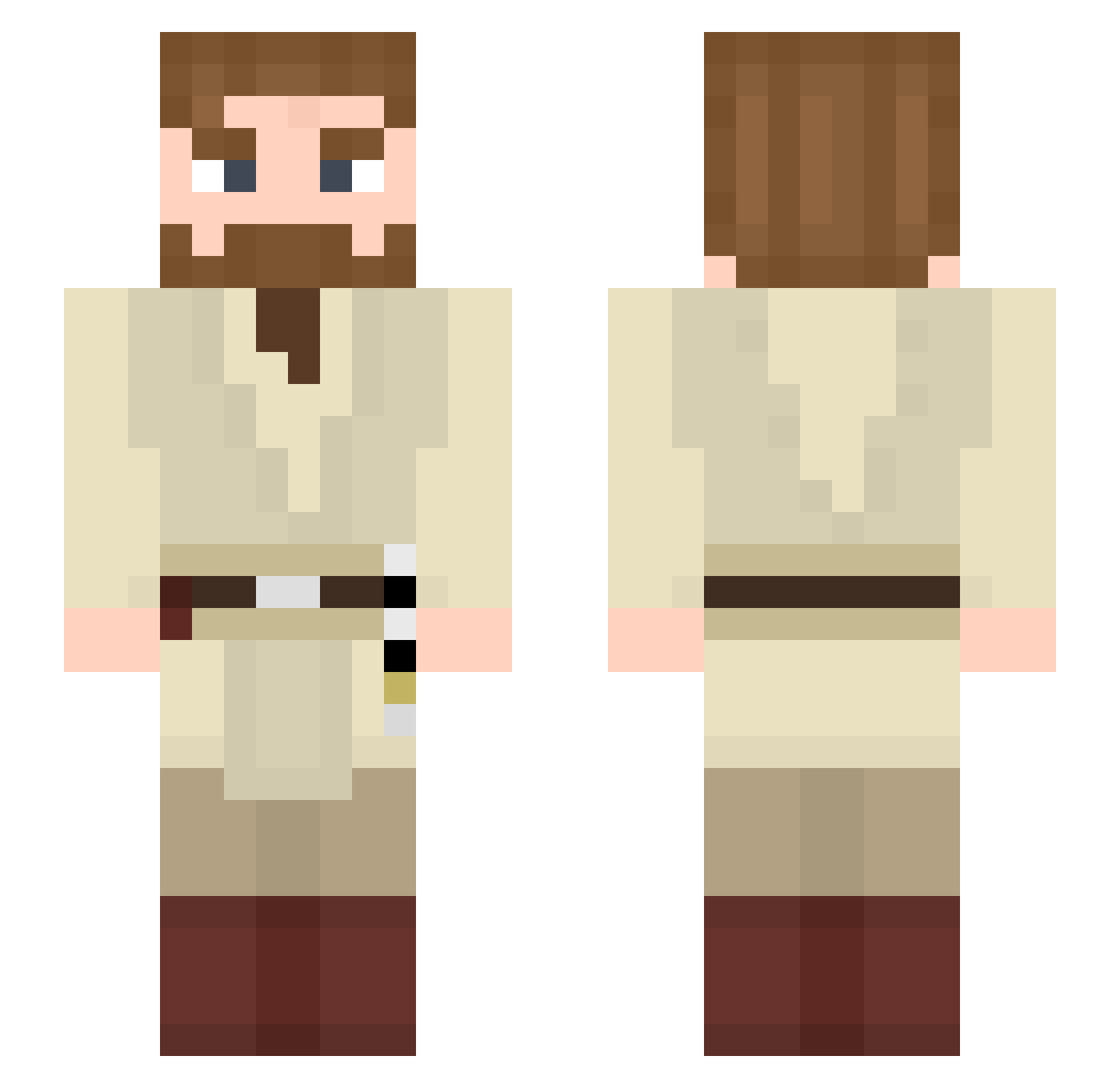 SoloTeemoOnly Minecraft skin, front and back view