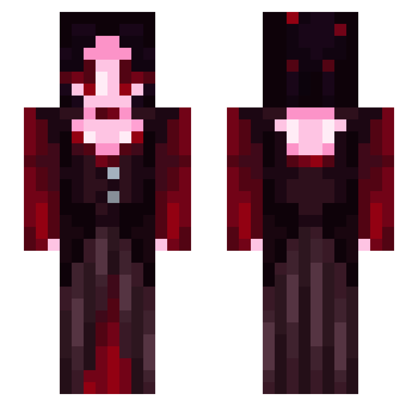 Leninite Minecraft skin, front and back view