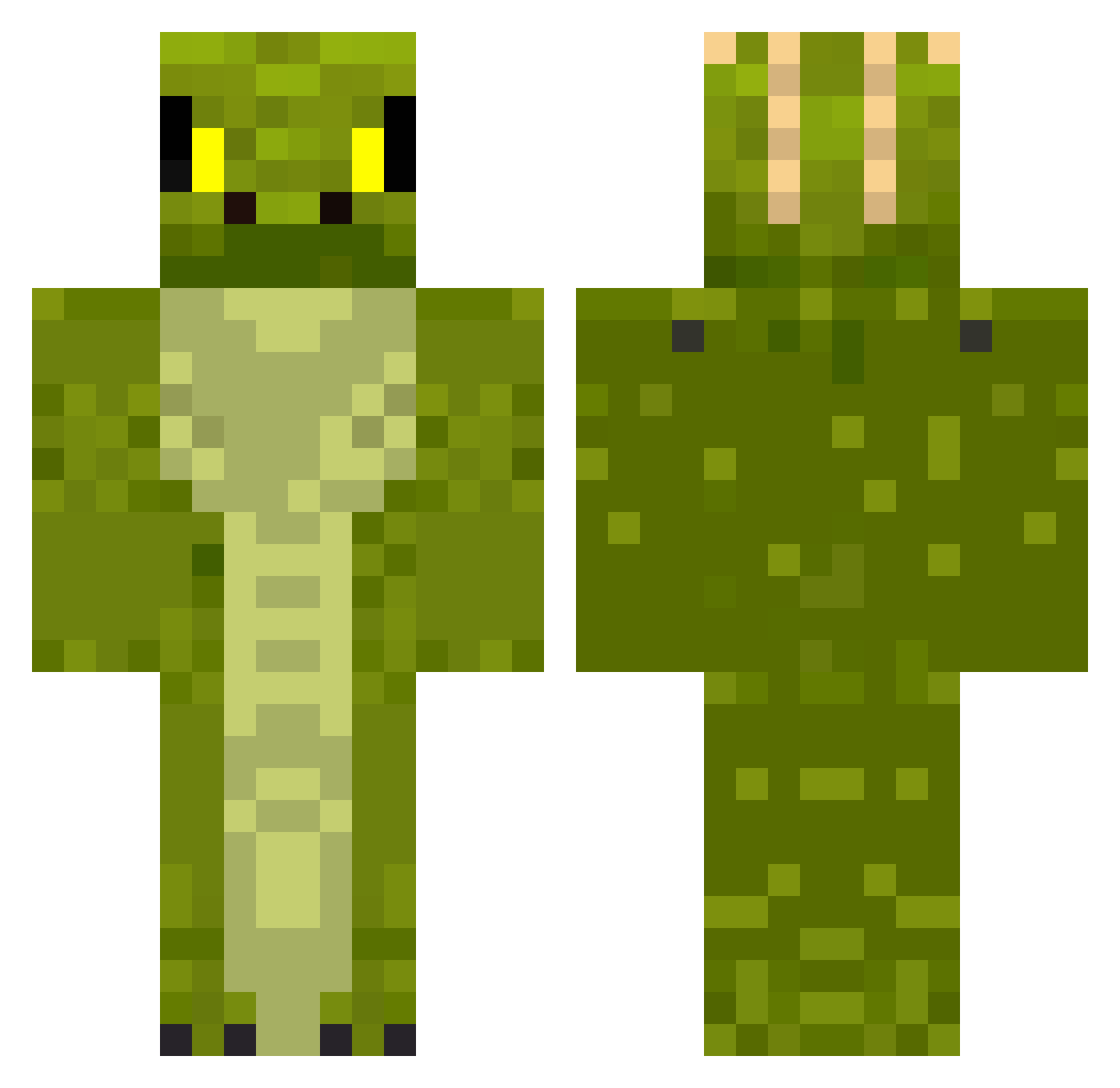 luciano_provc1 Minecraft skin, front and back view