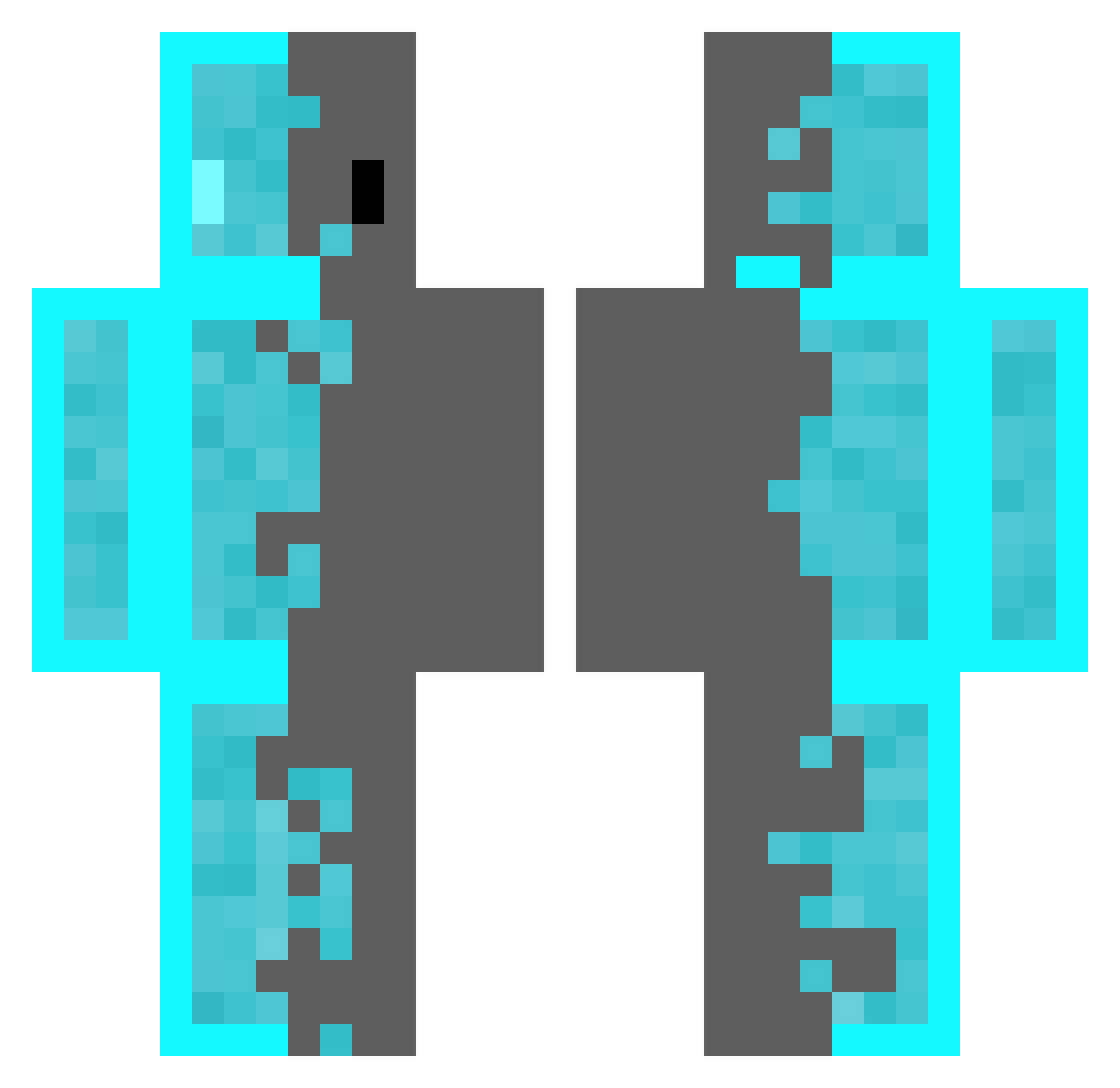 deuce221318 Minecraft skin, front and back view