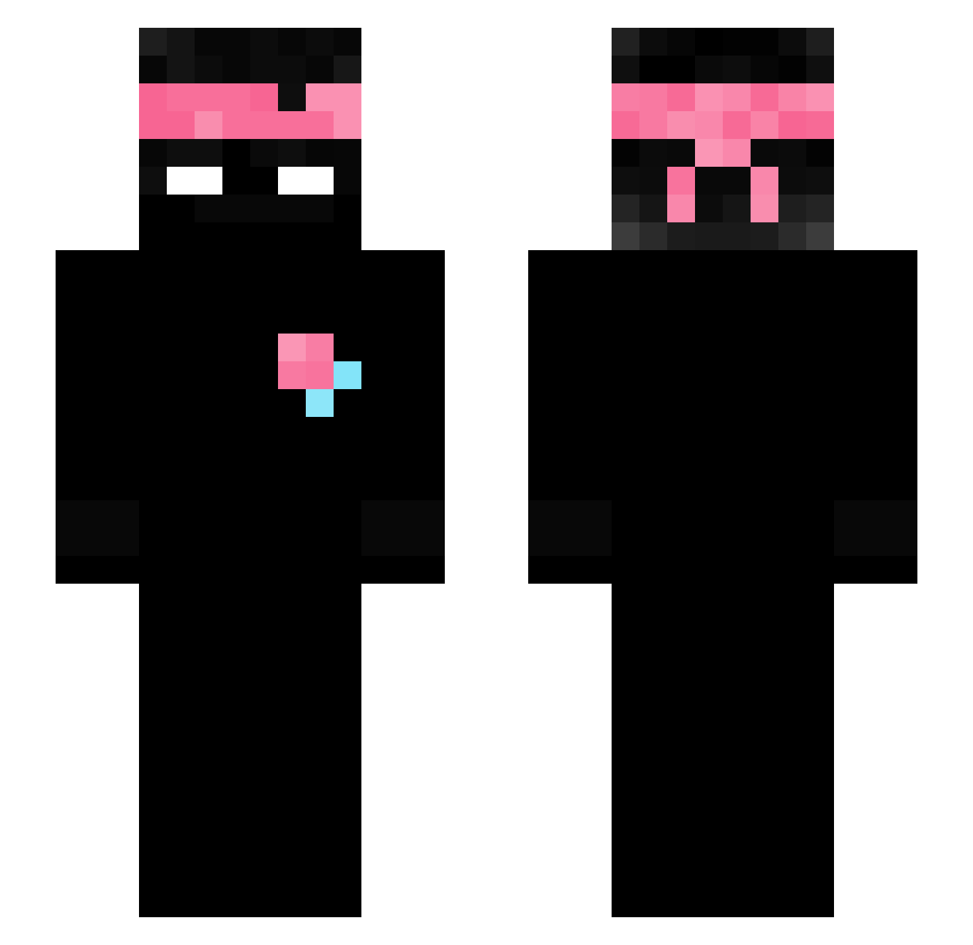 rxpids Minecraft skin, front and back view
