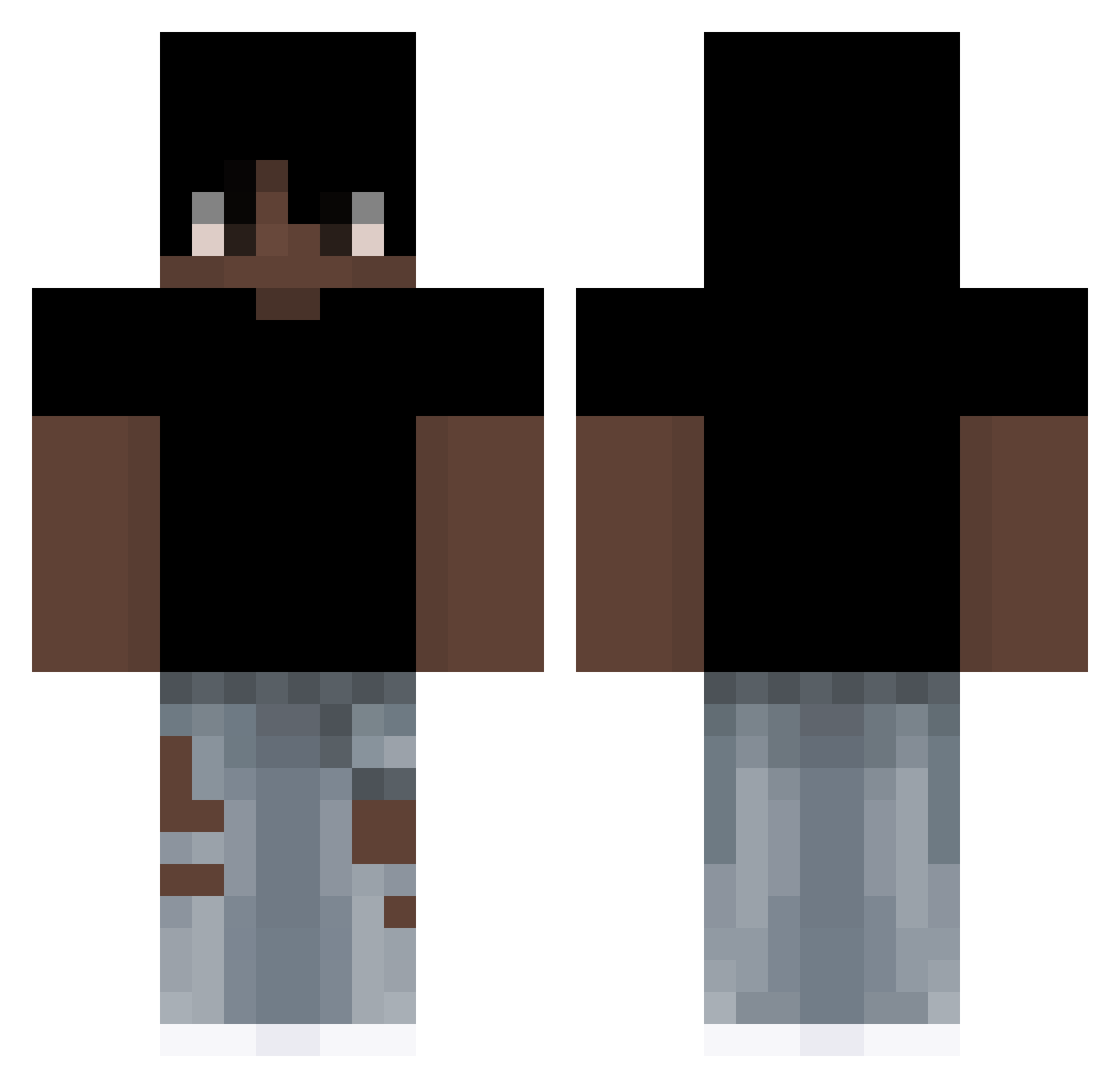 iiMysthic Minecraft skin, front and back view