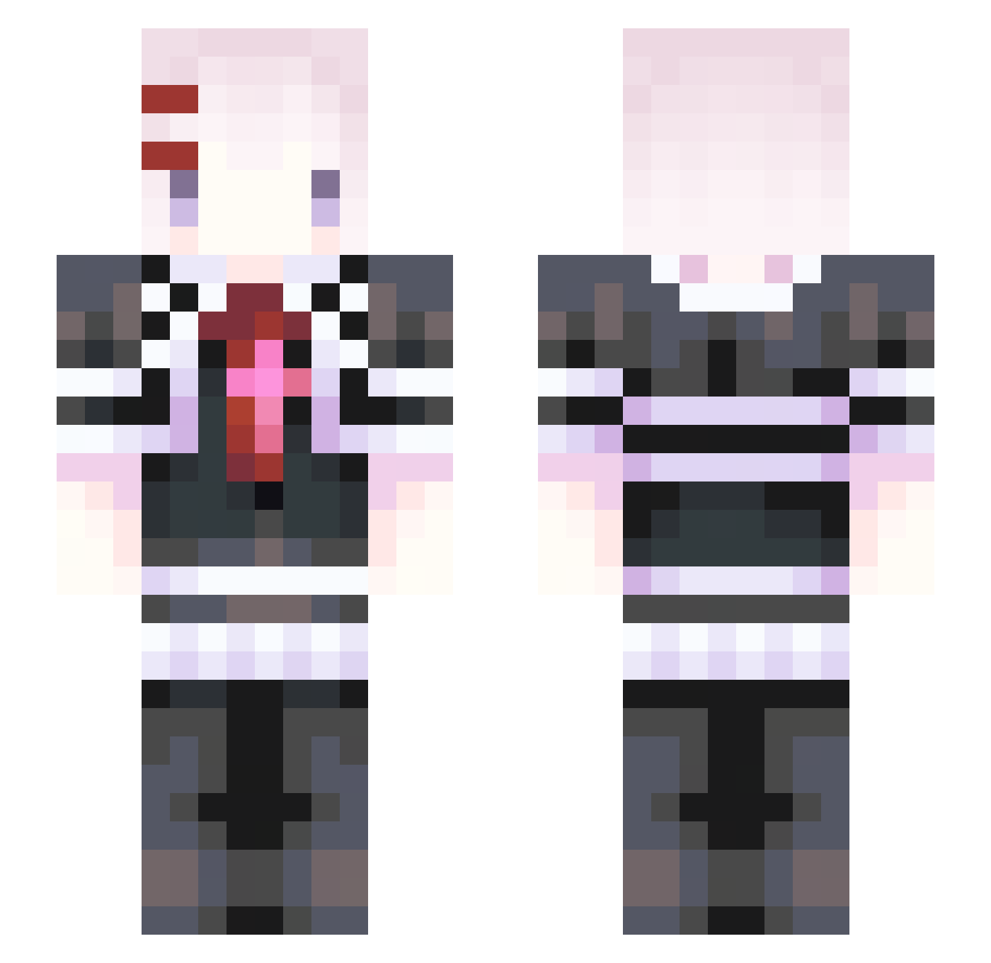 orubitoron Minecraft skin, front and back view