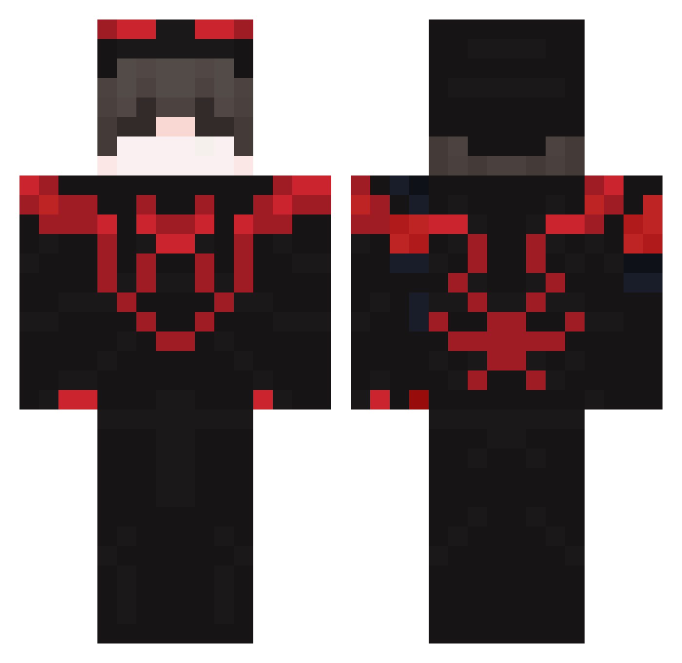 Teletubbies_obes Minecraft skin, front and back view
