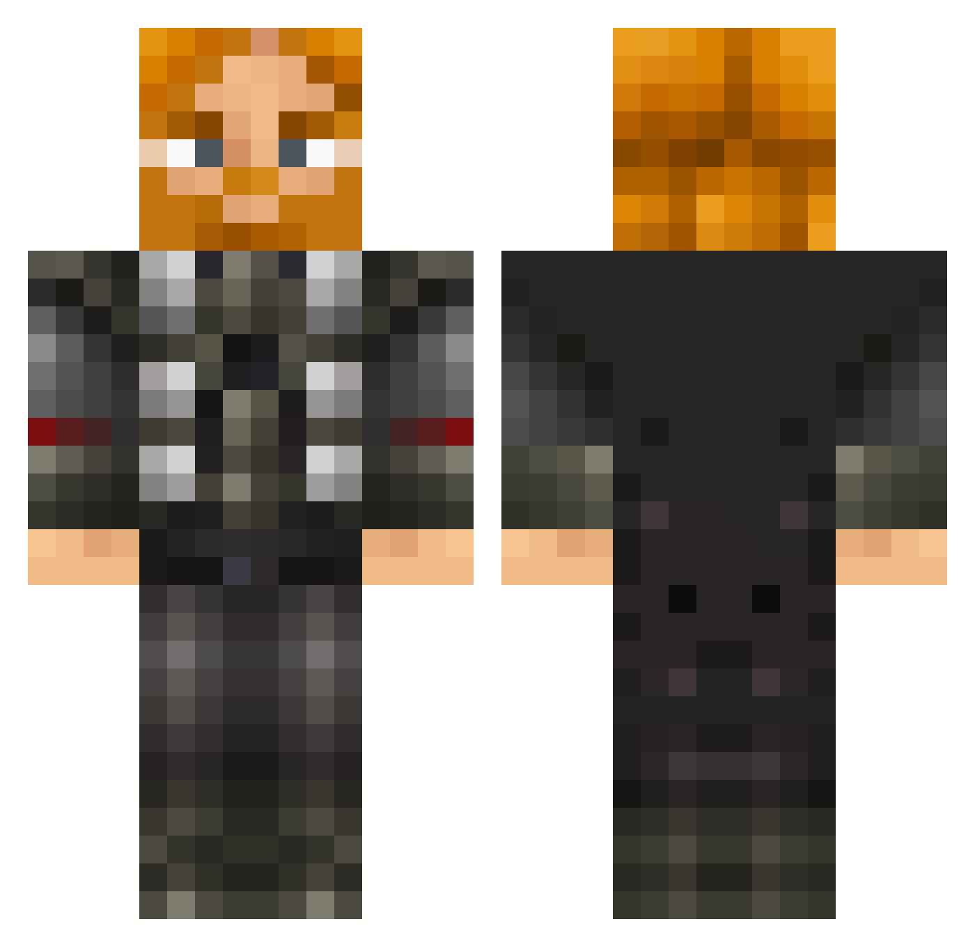 TheTitanYmir Minecraft skin, front and back view