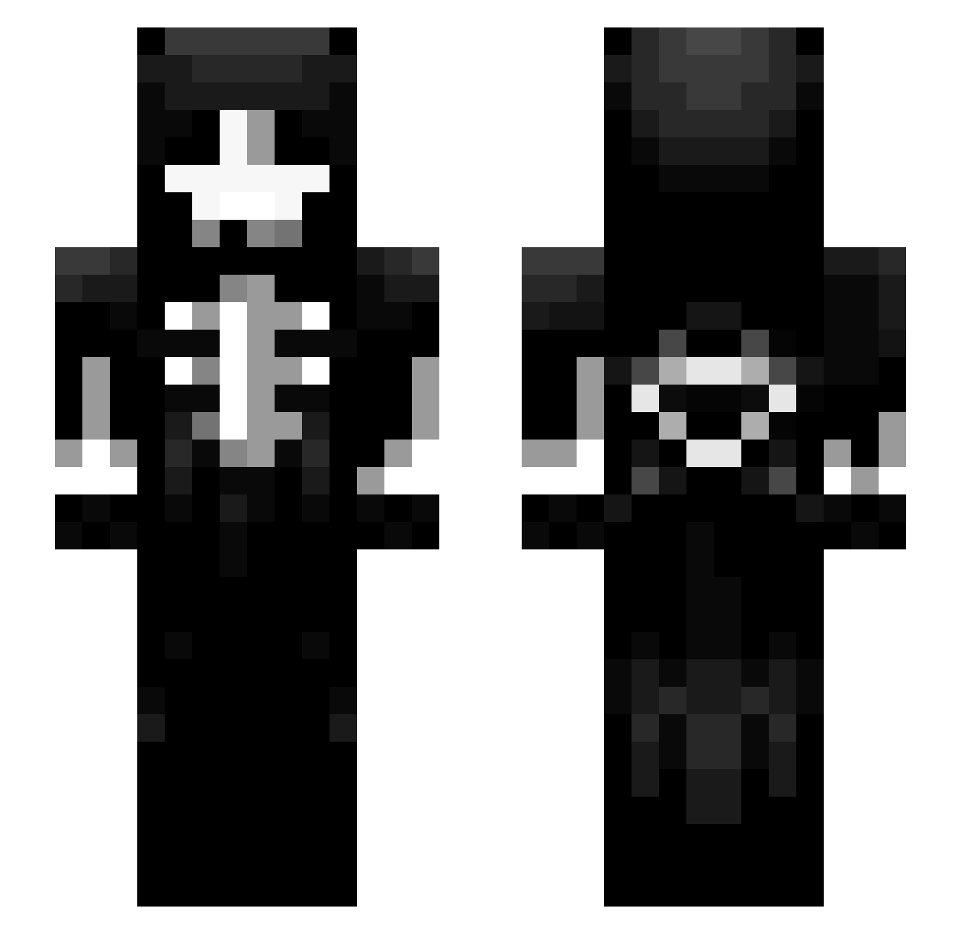 areksiurek Minecraft skin, front and back view