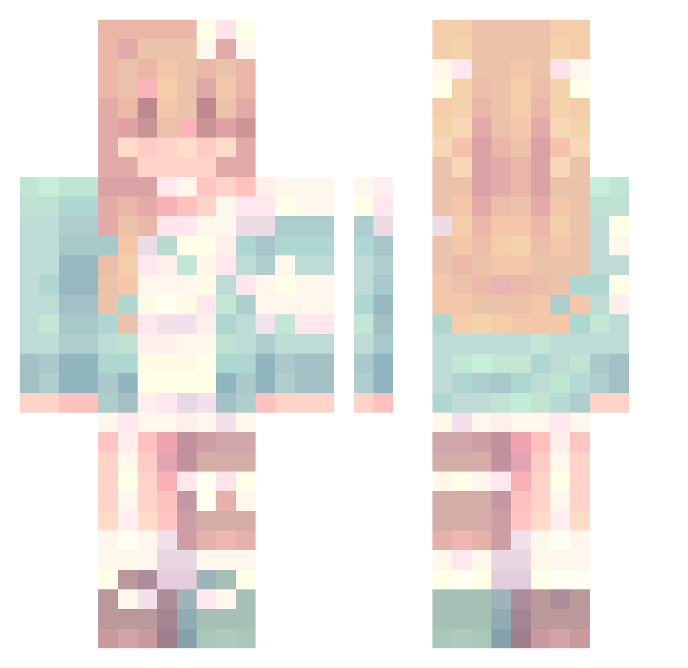 shadownighmare2 Minecraft skin, front and back view