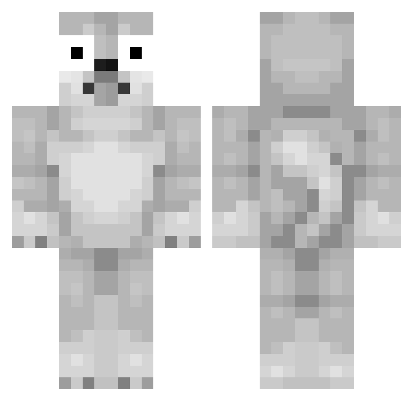 heylolxdd Minecraft skin, front and back view