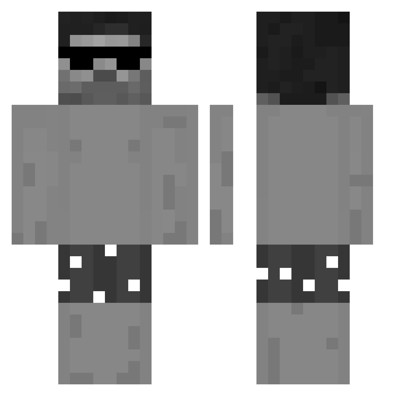 guziczn Minecraft skin, front and back view