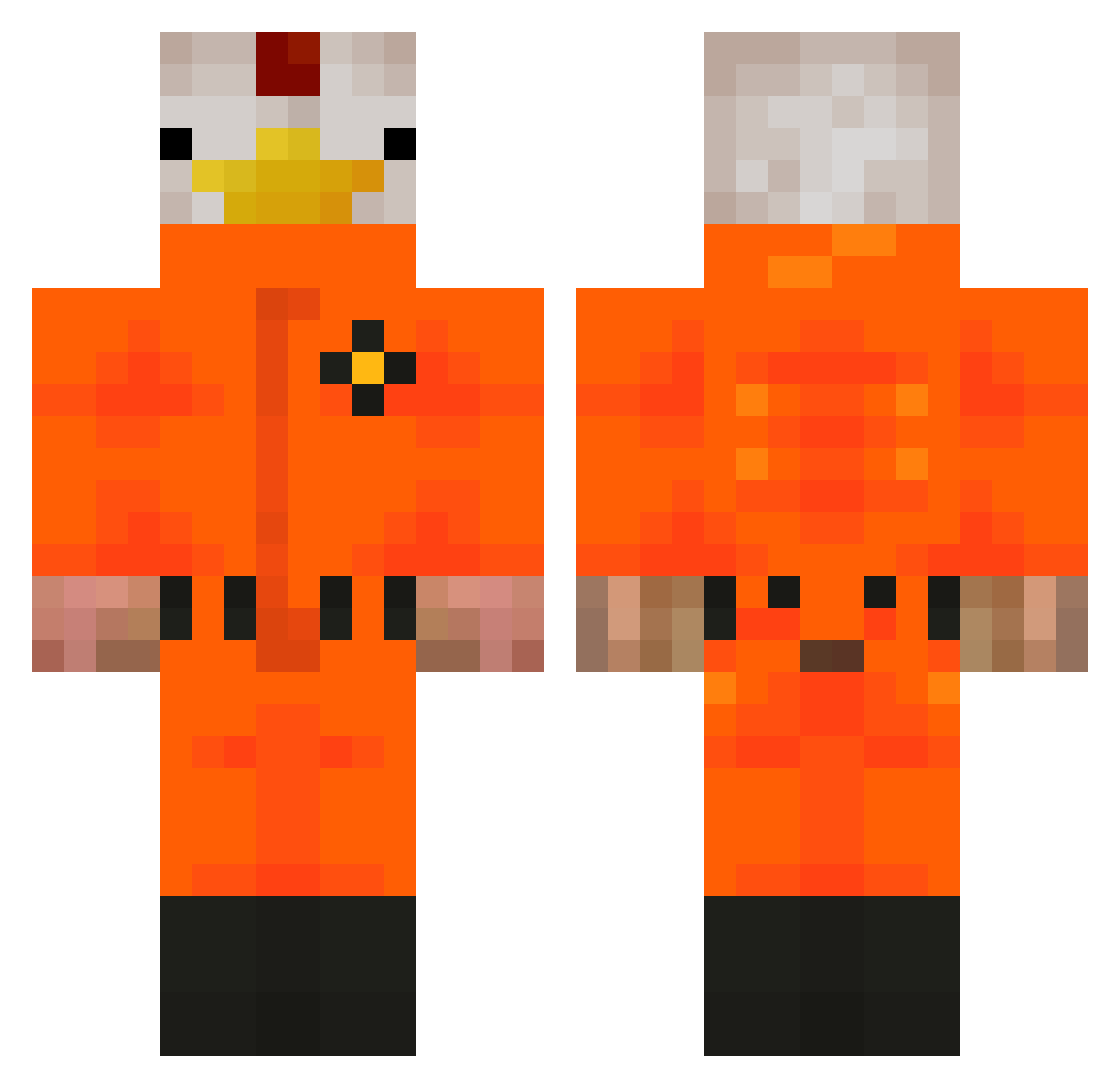 facujere677 Minecraft skin, front and back view