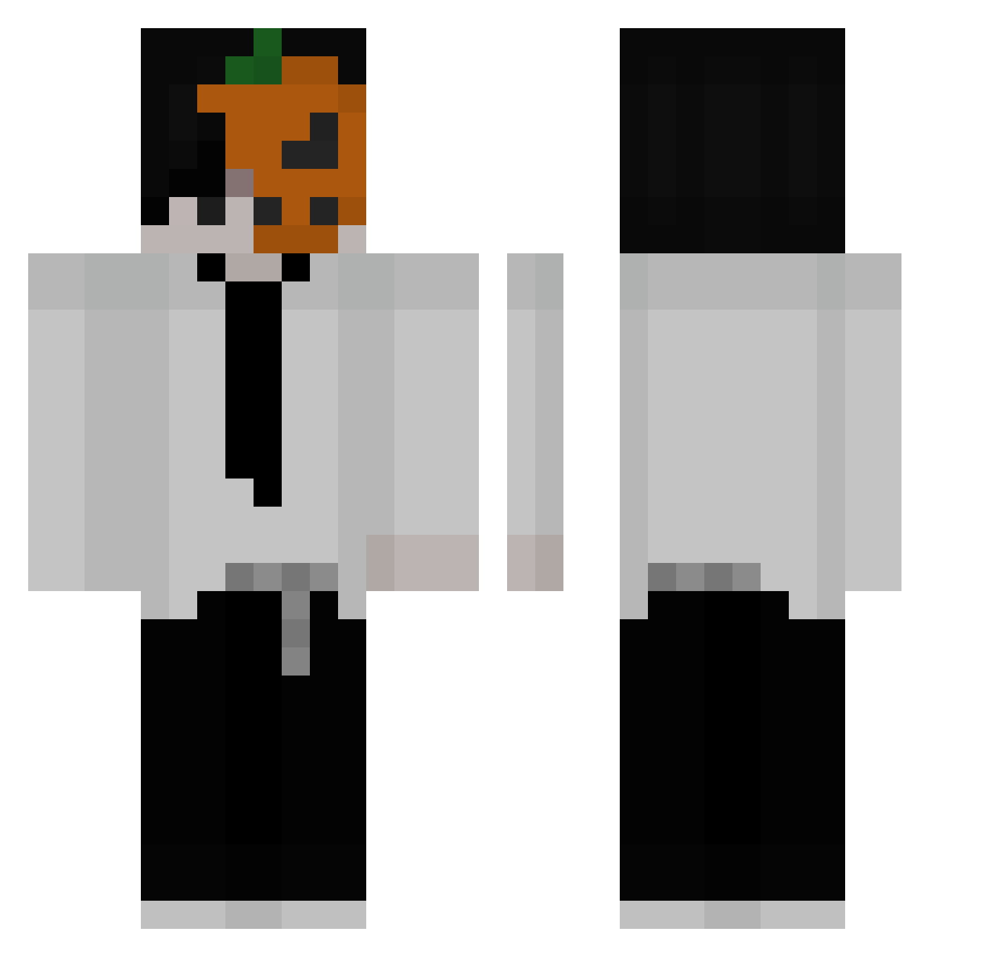 Va_qu Minecraft skin, front and back view