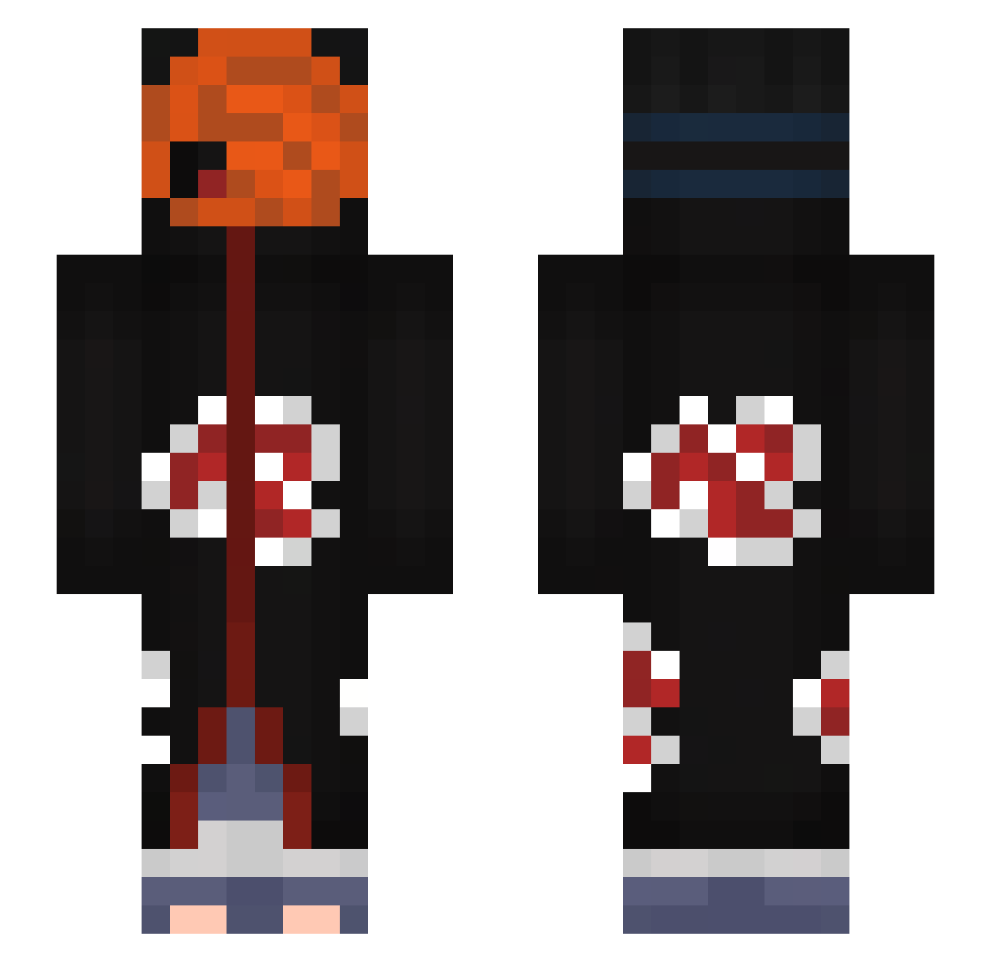 lewndog Minecraft skin, front and back view