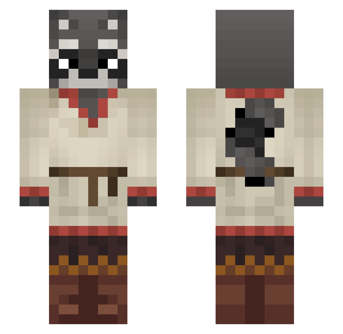 L1ght_UwU Minecraft skin, front and back view