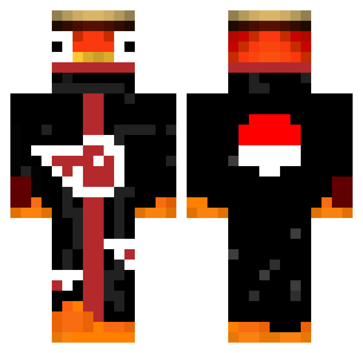 rodroga7 Minecraft skin, front and back view