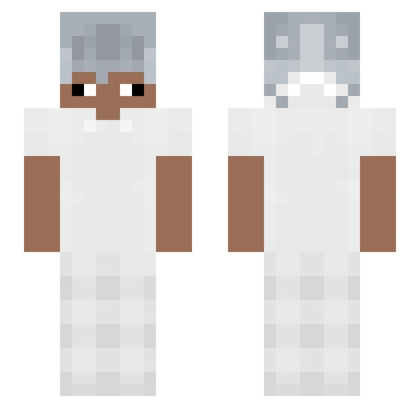 dyl2sped Minecraft skin, front and back view