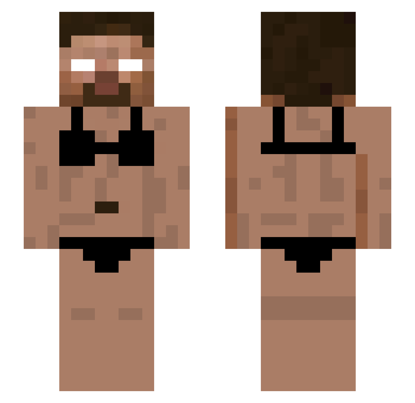 gabe_frfr Minecraft skin, front and back view
