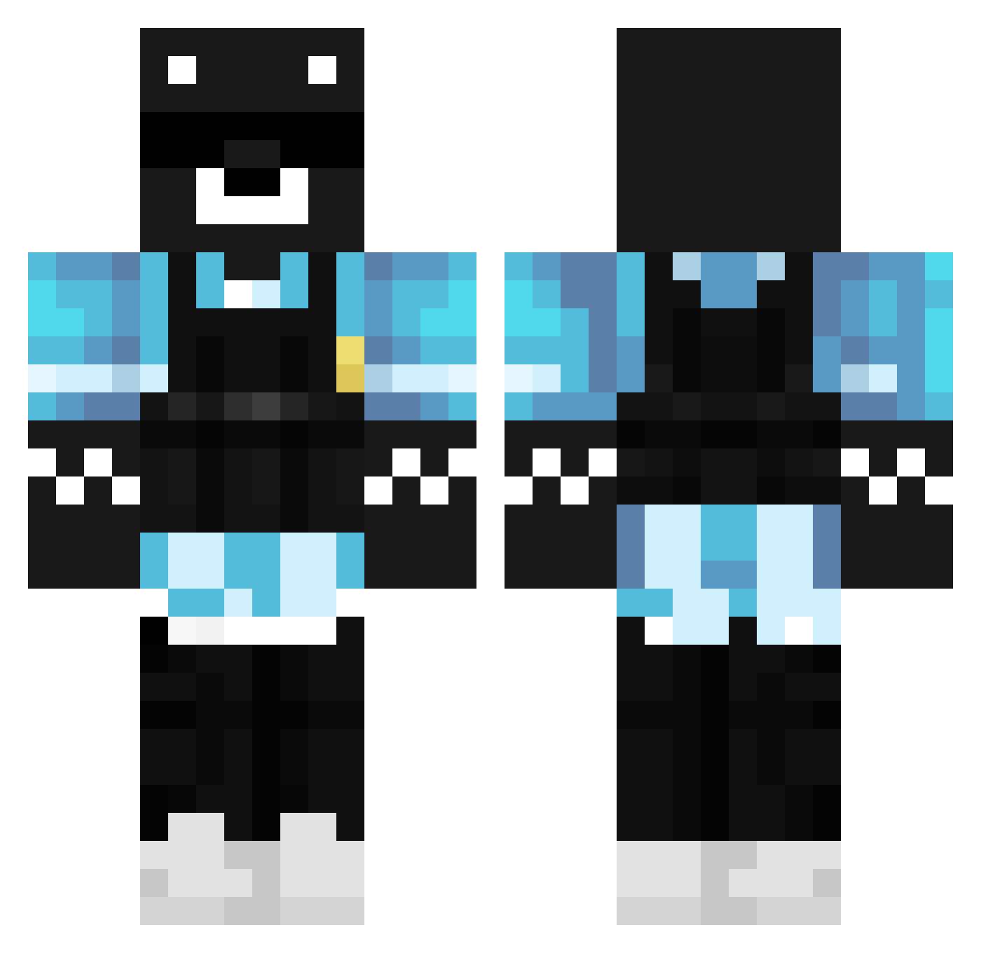 Skill_Issue__ Minecraft skin, front and back view