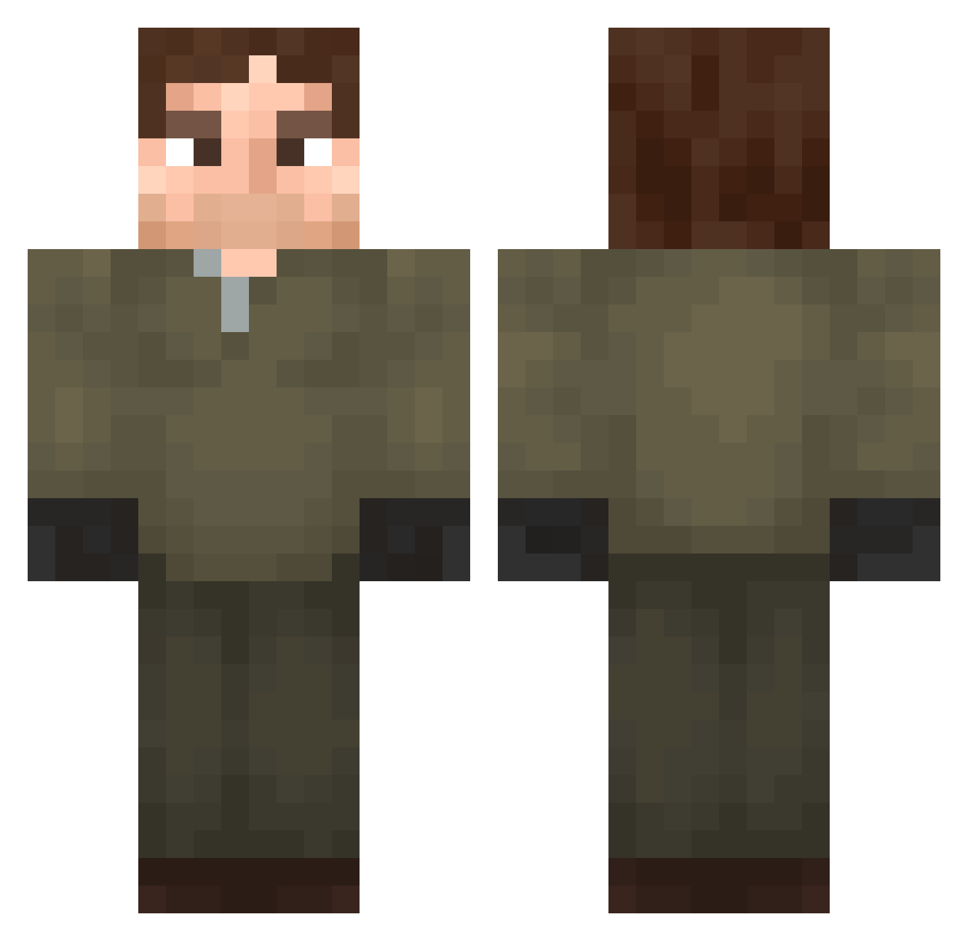 getoxxzz Minecraft skin, front and back view